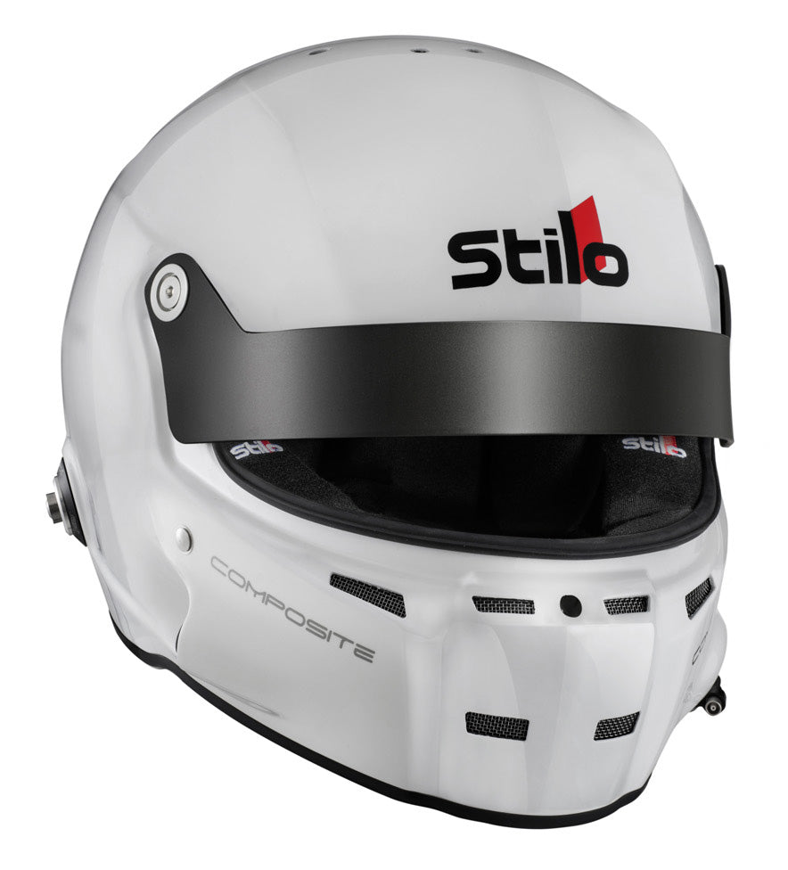 STILO AA0702CG2T540101 ST5 GT COMPOSITE Racing full face helmet, HANS, SA2020/FIA, white/black, size 54 Photo-1 