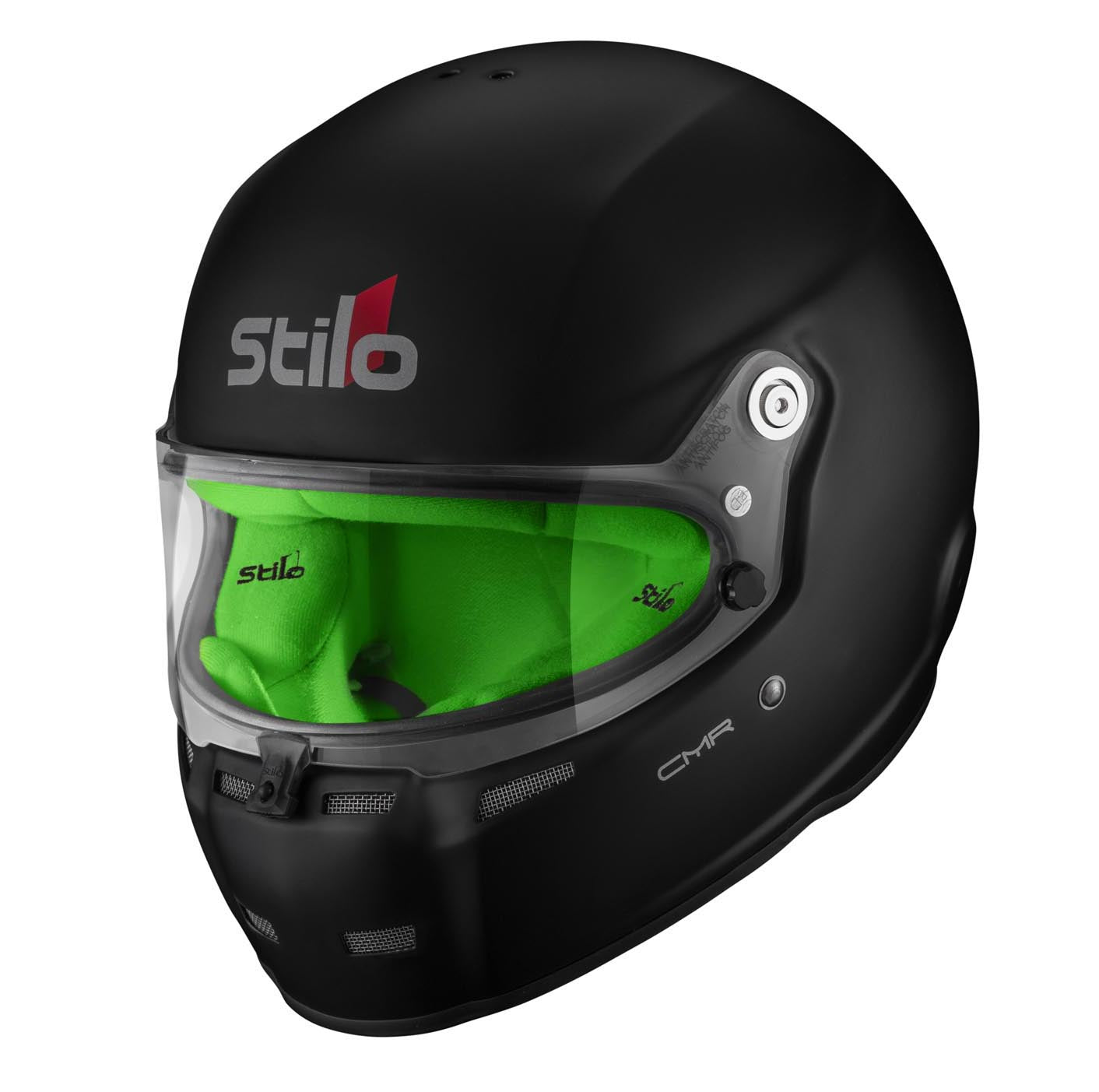 STILO AA0719AH2P57GRE Karting helmet ST5 CMR, Snell CMR2016, matt black/green inner, size 57 Photo-3 