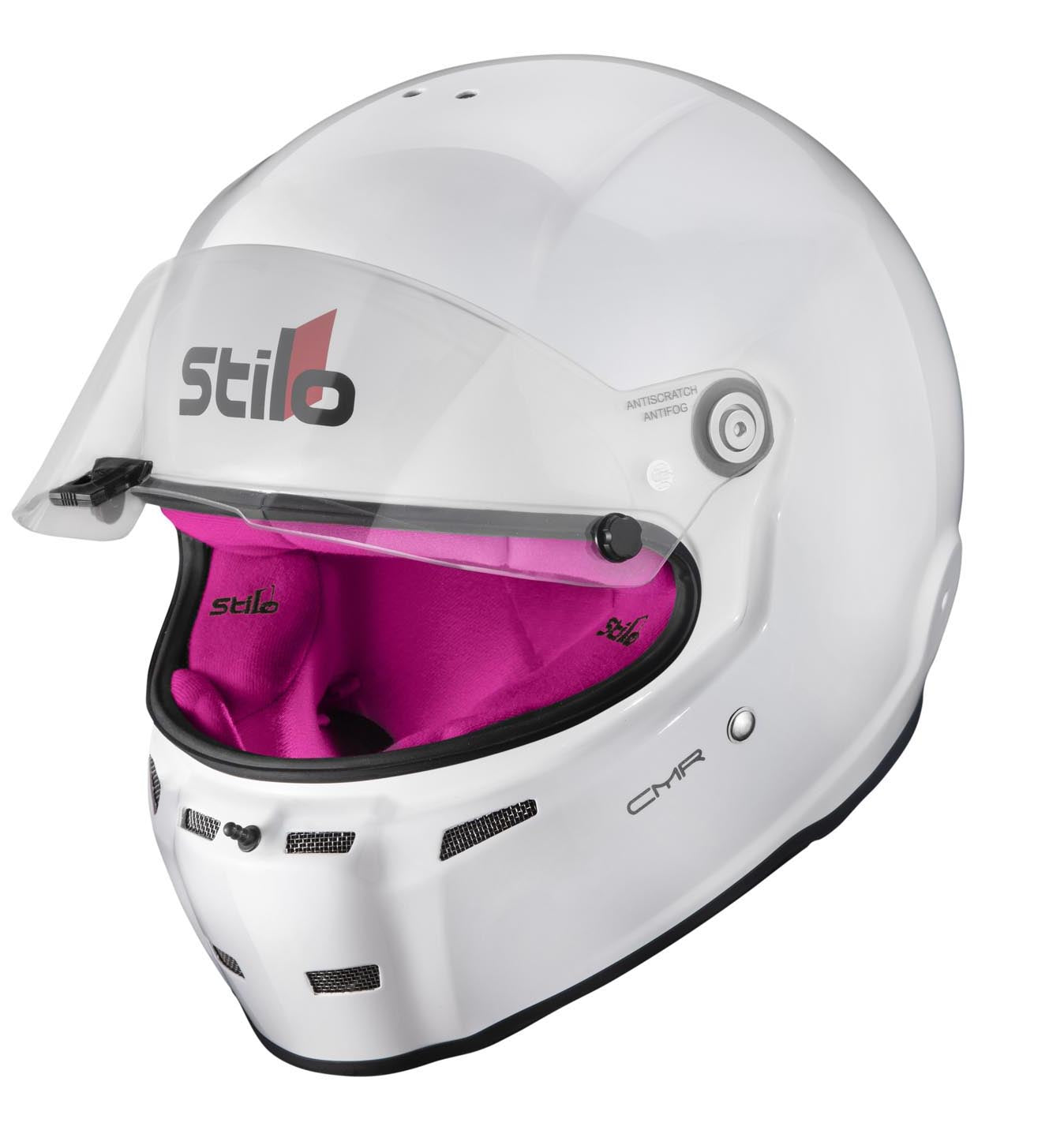 STILO AA0721AH2P54PNK Karting helmet ST5 CMR, Snell CMR2016, white/pink inner, size 54 Photo-3 