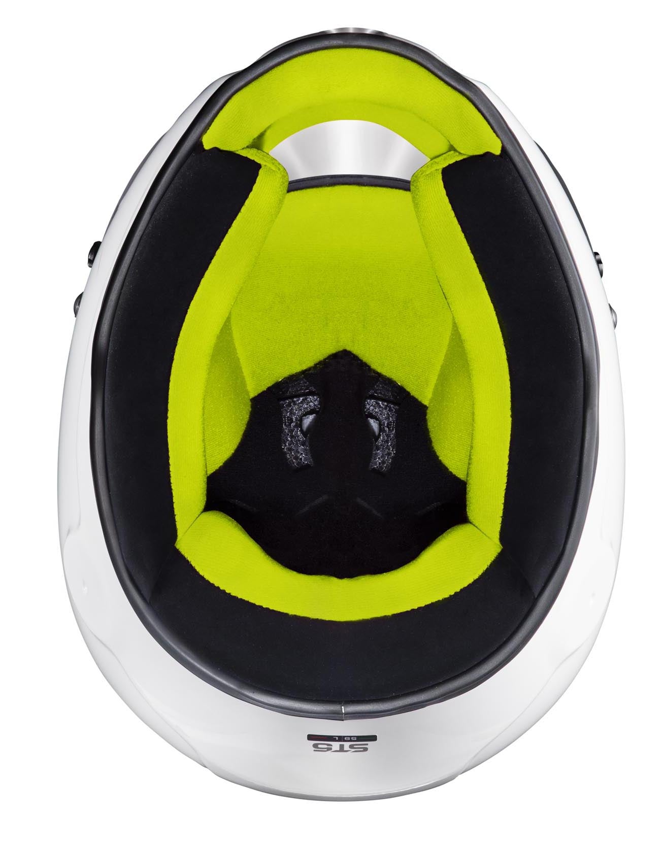 STILO AA0721AH2P56YEL Karting helmet ST5 CMR, Snell CMR2016, white/yellow inner, size 56 Photo-5 