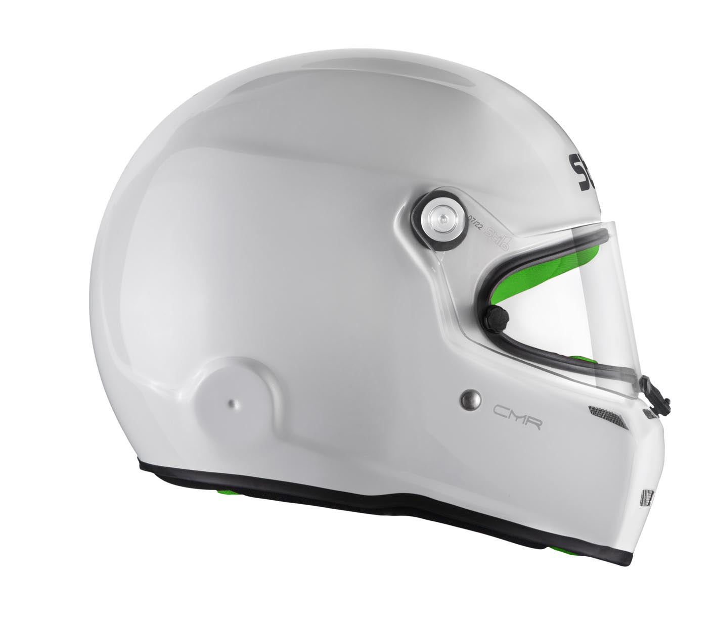 STILO AA0721AH2P57GRE Karting helmet ST5 CMR, Snell CMR2016, white/green inner, size 57 Photo-6 