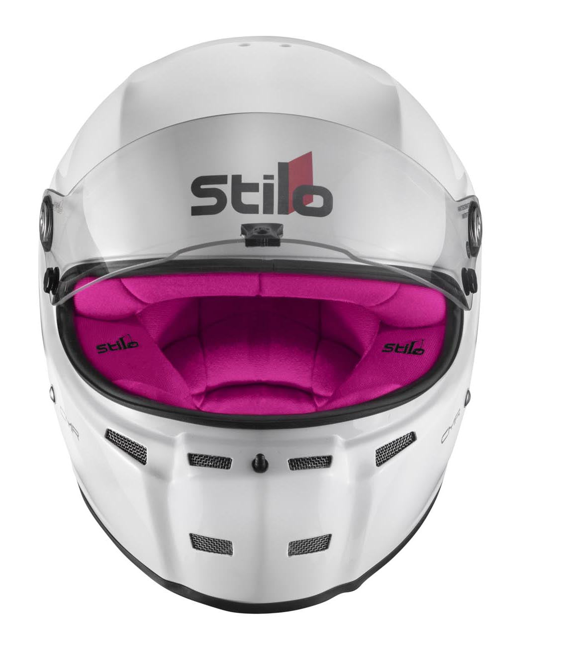 STILO AA0721AH2P55PNK Karting helmet ST5 CMR, Snell CMR2016, white/pink inner, size 55 Photo-0 