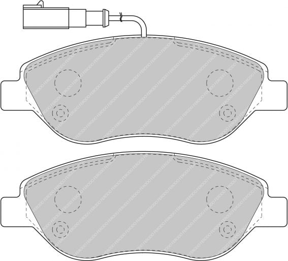 FERODO FDS1468 Front Brake Pads DS Performance for ALFA ROMEO MiTo(955) Photo-0 
