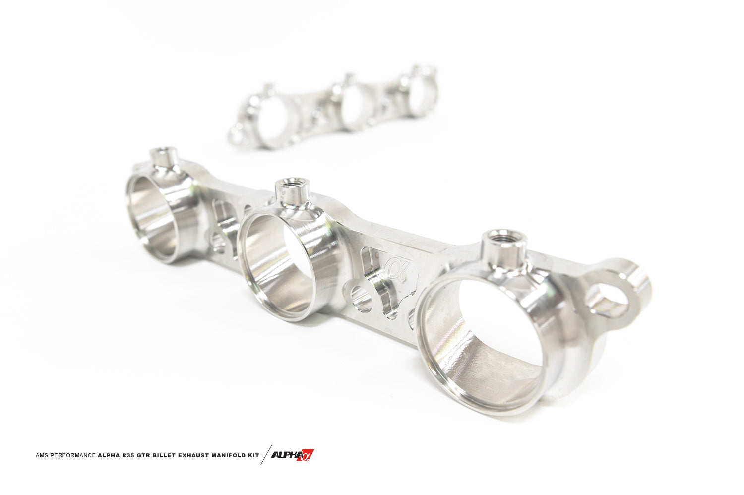 AMS ALP.07.14.0015-1 Billet Exhaust Manifold Flanges NISSAN R35 GT-R Photo-0 