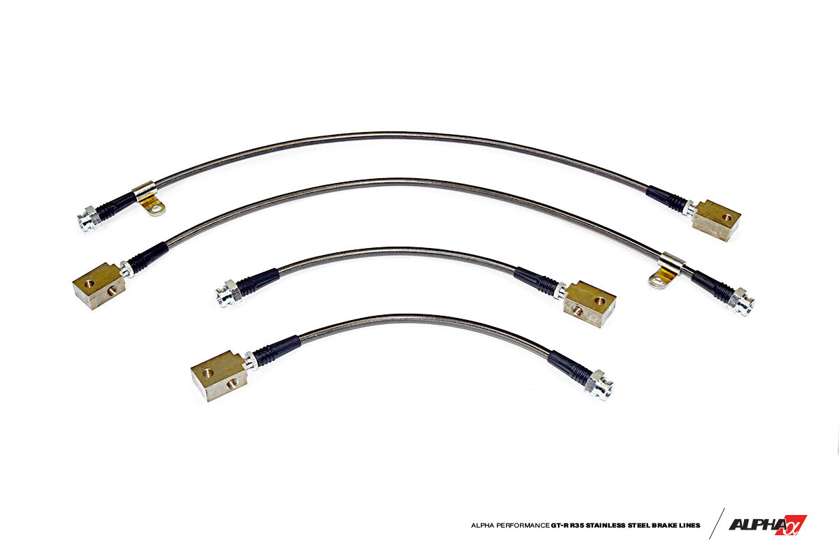 AMS ALP.07.01.0001-2 Race Style Stainless Steel Brake Lines NISSAN R35 GT-R Photo-0 