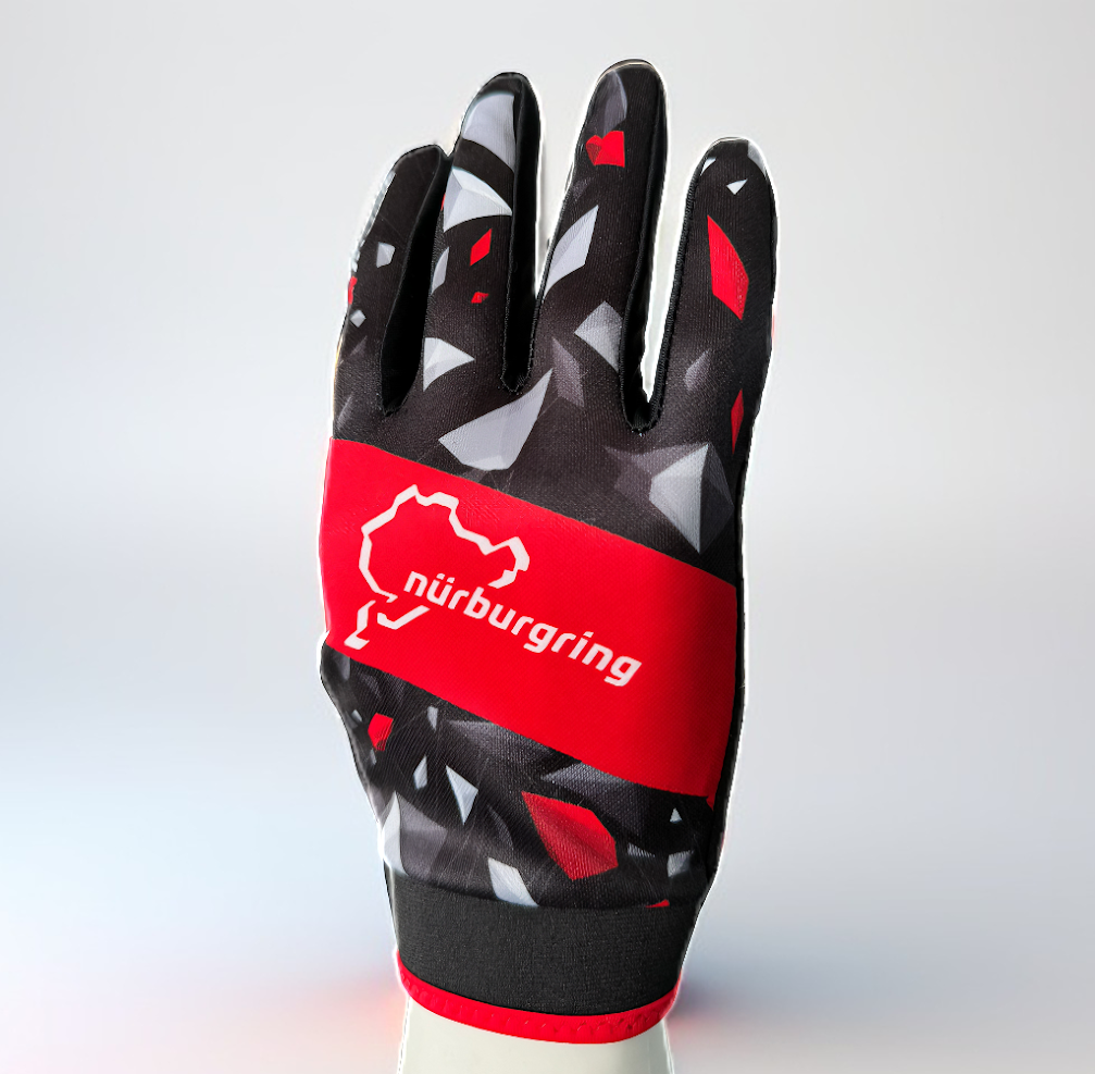 ARD AT-NBRKTGLOVESSH-M Karting Gloves Short Version NÜRBURGRING EDITION , size M OFFICIALLY LICENSED NÜRBURGRING PRODUCT Photo-0 