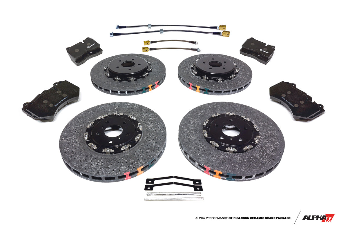 AMS ALP.07.01.0102-2 Carbon Ceramic Brake Package NISSAN R35 GT-R (393 / 380 2012+ DBA and NISMO) Photo-0 