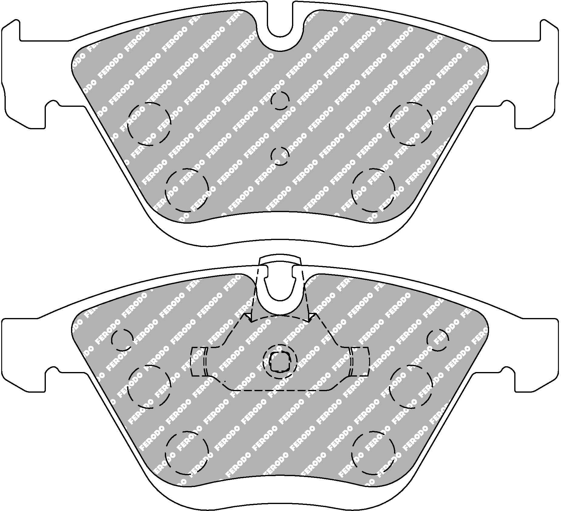 FERODO FCP4191H DS2500 Brake Pads front set BMW 325i E90/530d/535i F10/X1 E84 Photo-0 