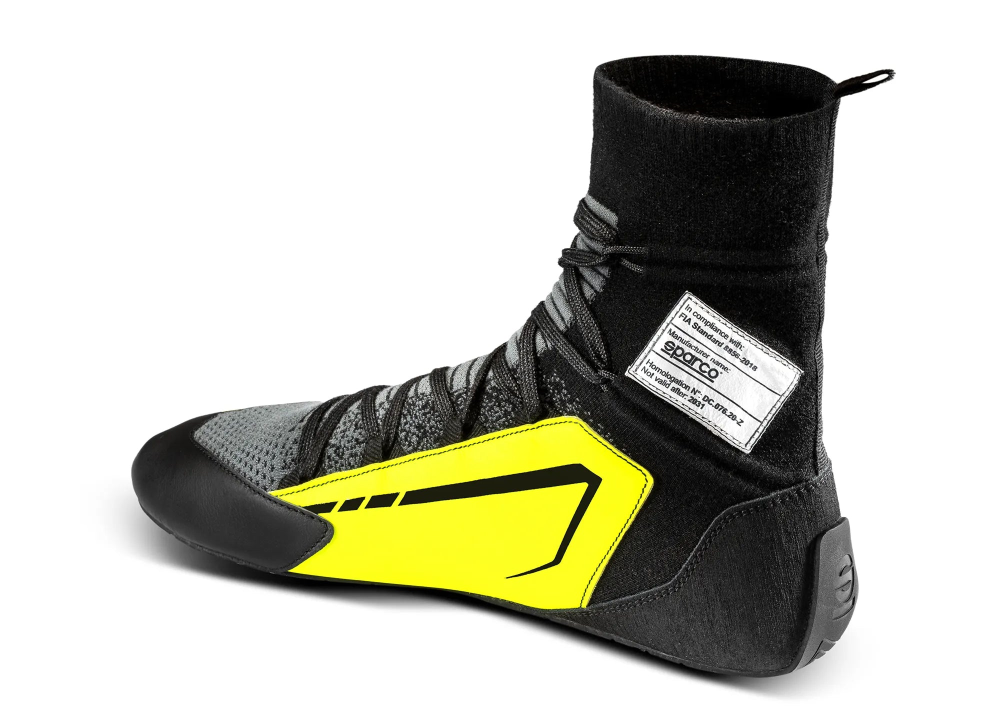 SPARCO 00127843NRGF X-LIGHT+ Racing shoes, FIA 8856-2018, black/yellow, size 43 Photo-1 