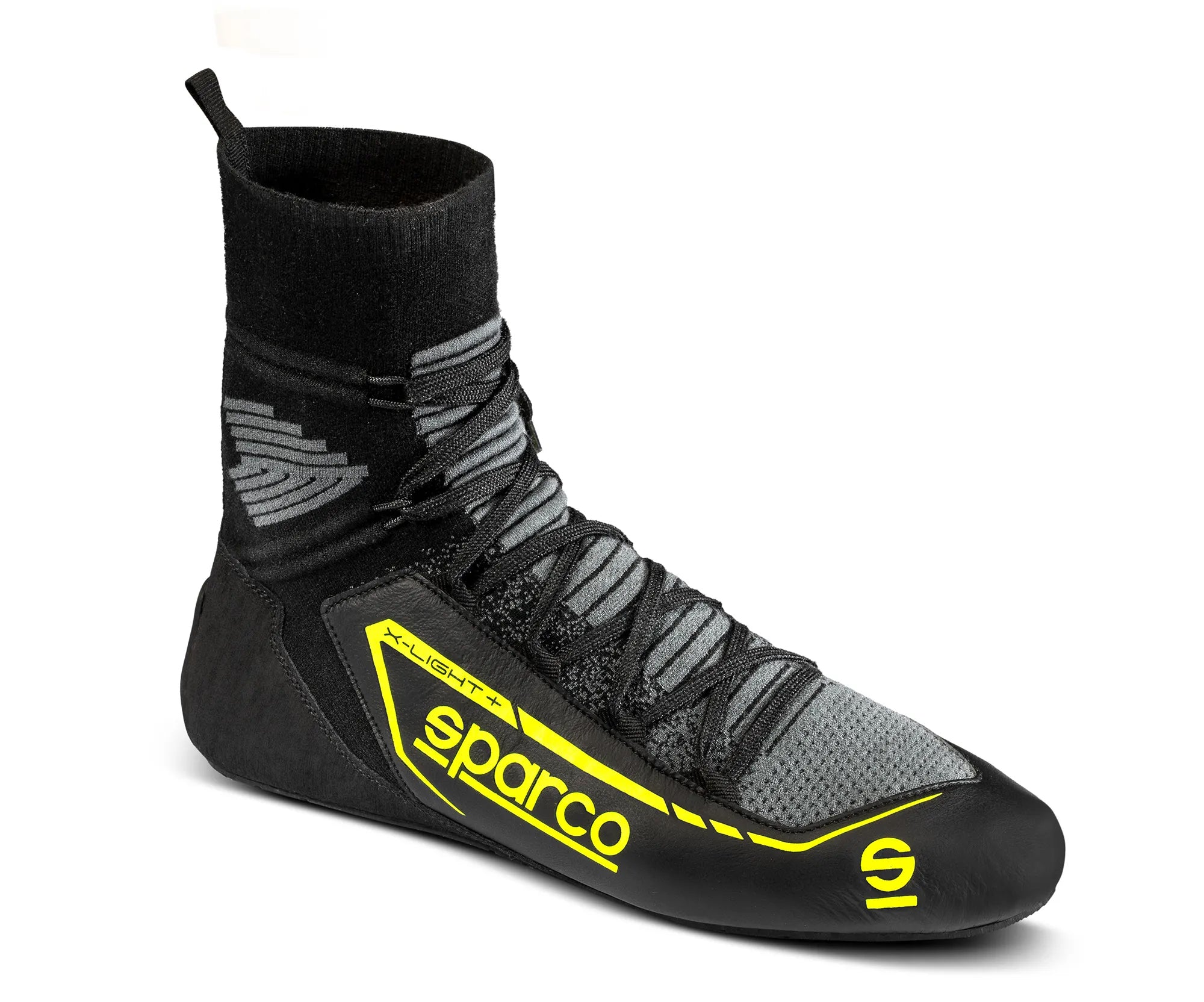 SPARCO 00127844NRGF X-LIGHT+ Racing shoes, FIA 8856-2018, black/yellow, size 44 Photo-0 