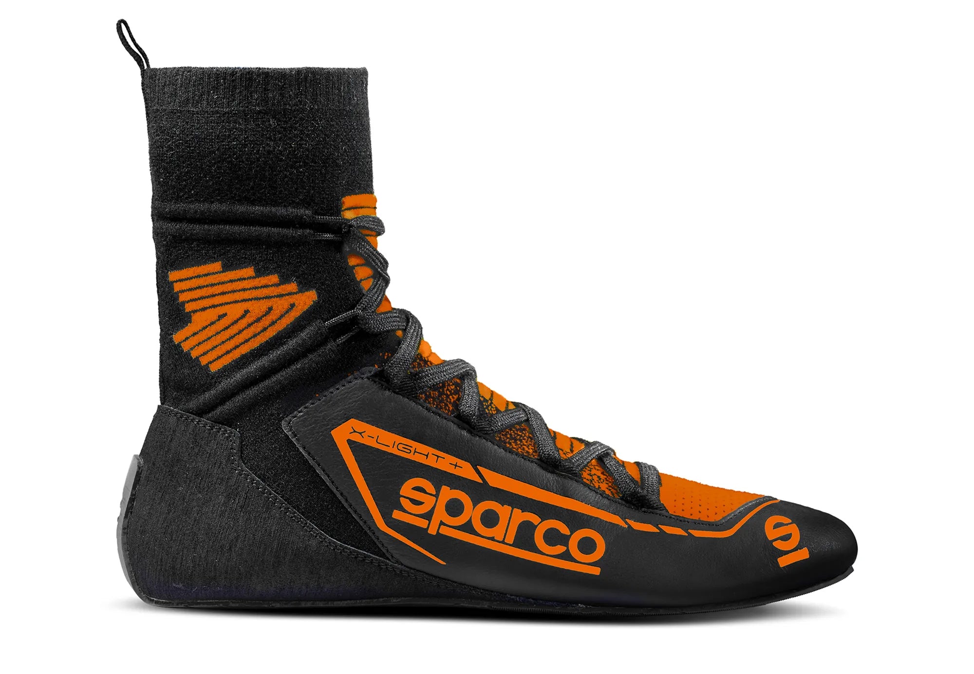 SPARCO 00127844NRAF X-LIGHT+ Racing shoes, FIA 8856-2018, black/orange, size 44 Photo-0 