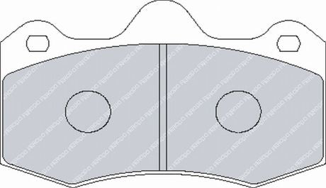 FERODO FRP3107R Front Brake Pads DS3000 for PEUGEOT 207 Rally R3 Photo-0 