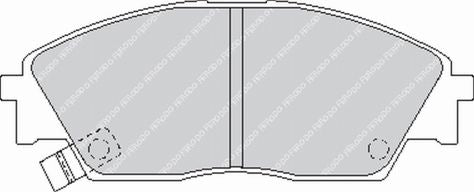 FERODO FCP598H Front Brake Pads DS2500 for HONDA Civic 1988-1992 Photo-0 