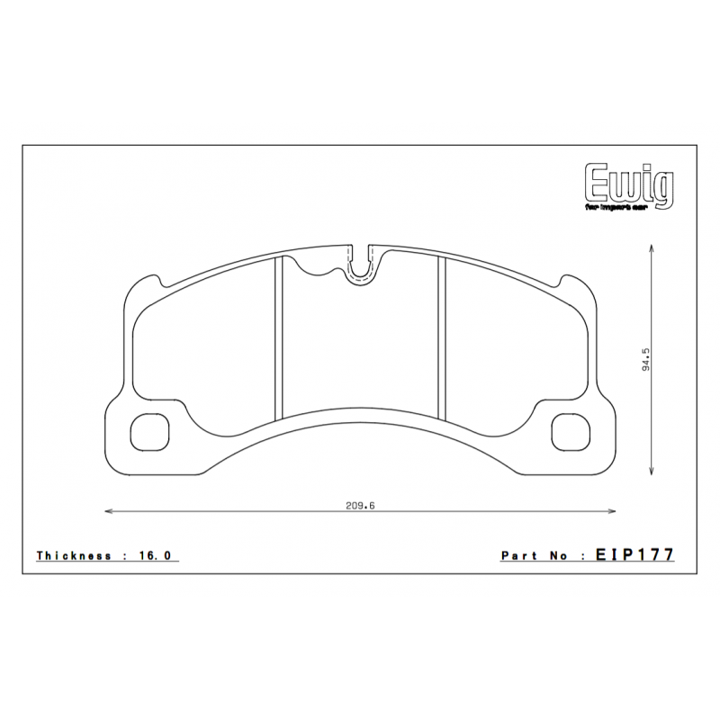 ENDLESS EIP177ME20 Brake pads PORSCHE CAYENNE 958 Photo-0 