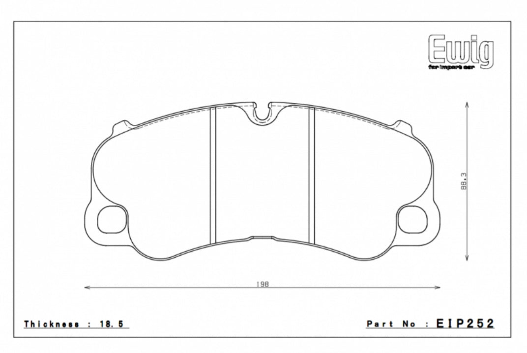 ENDLESS EIP252ES99G Front brake pads PORSCHE 991 GT3 PCCB Photo-0 