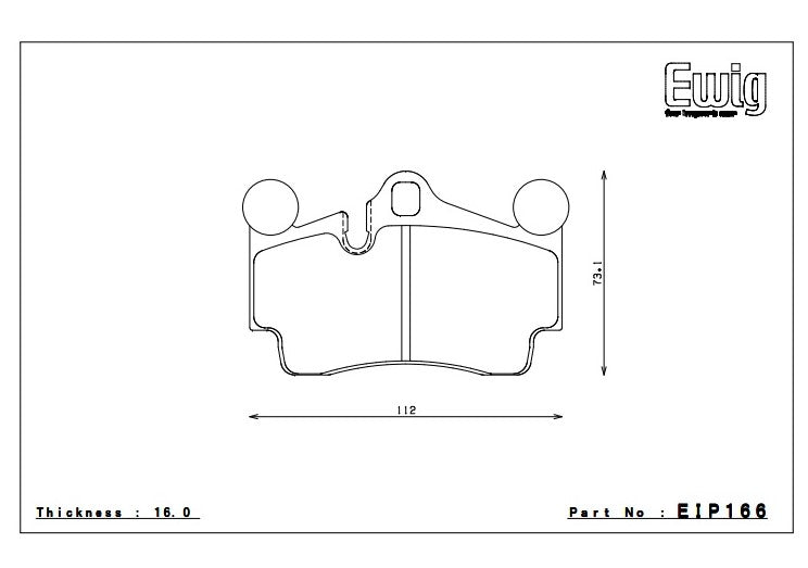 ENDLESS EIP166MX72 Rear brake pads AUDI Q7/PORSCHE CAYENNE/VW TOUAREG Photo-0 