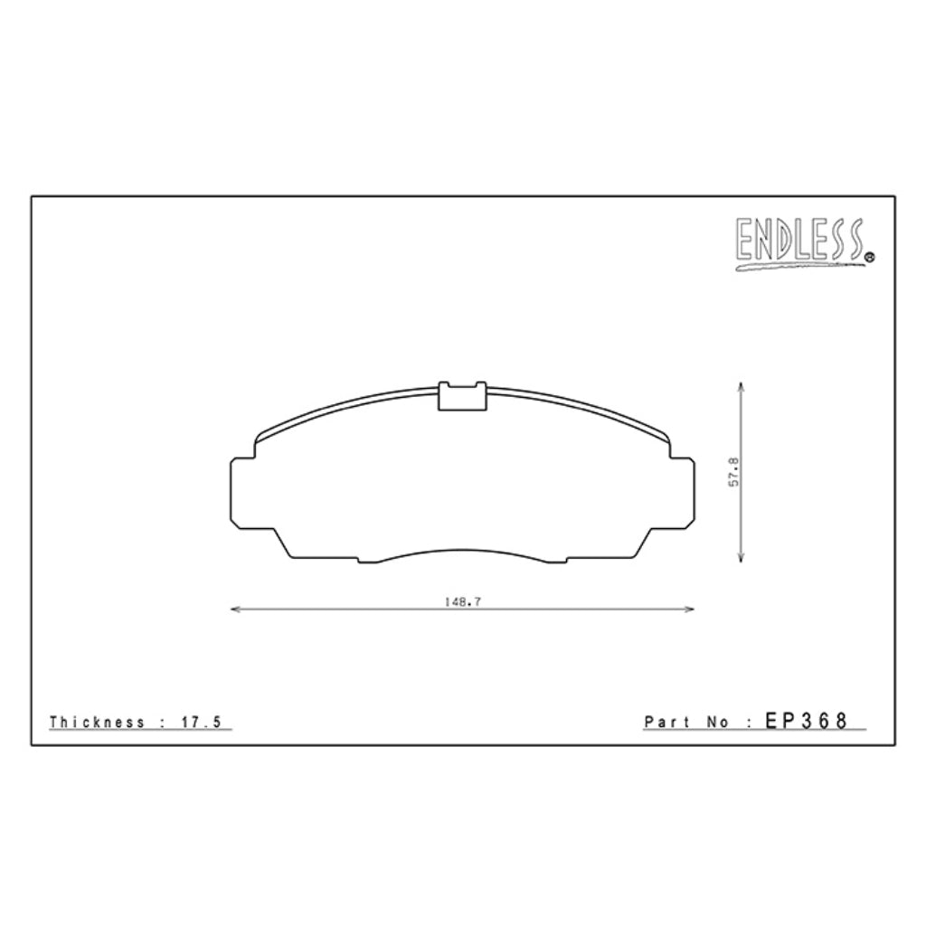 ENDLESS EP368MX72 Front Brake Pads for HONDA Accord CL7/9 Photo-0 