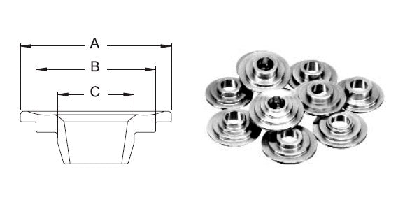 MANLEY 23195-16 Spring Retainer Ti 22195 Spring Photo-0 