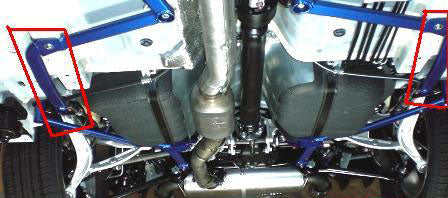 CUSCO 566 492 FR Power brace floor rear side for MITSUBISHI Lancer Evolution 10 (CZ4A) Photo-0 
