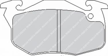 FERODO FCP393H Front Brake Pads DS2500 for PEUGEOT 306 / 309 / 405 Photo-0 