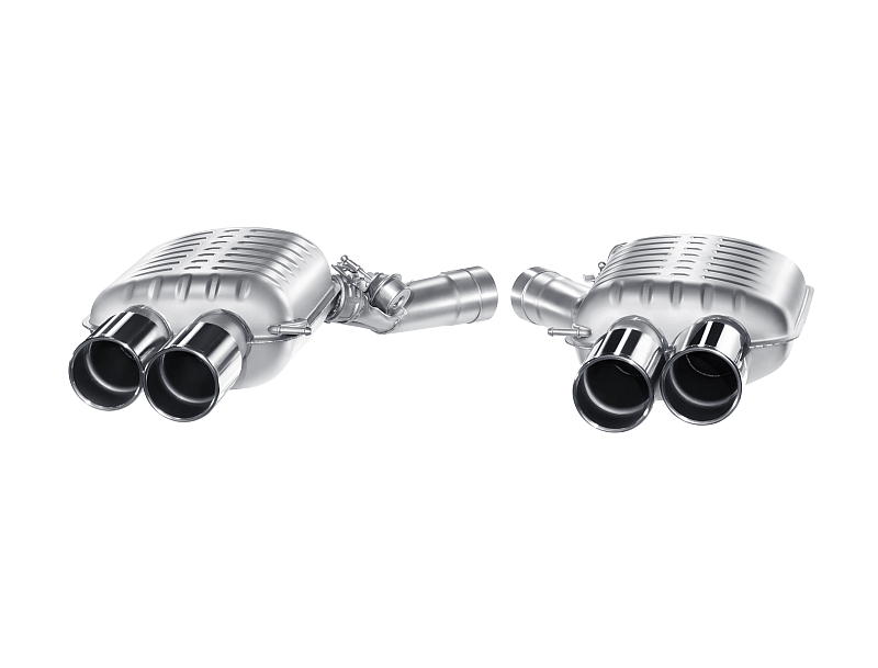 EISENMANN B5426.01024 Rear muffler with polished tips (4x102) for BMW F10 M5 (with valves) Photo-4 