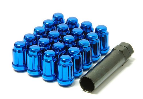 MUTEKI 41885U Lug nuts kit 12x1.25 Blue (Close End) Photo-0 