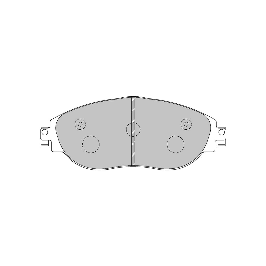 FERODO FCP4425H Front Brake Pads DS2500 for VW Golf GTI / R / Clubsport (Mk7) / AUDI S3 (8V) Photo-0 