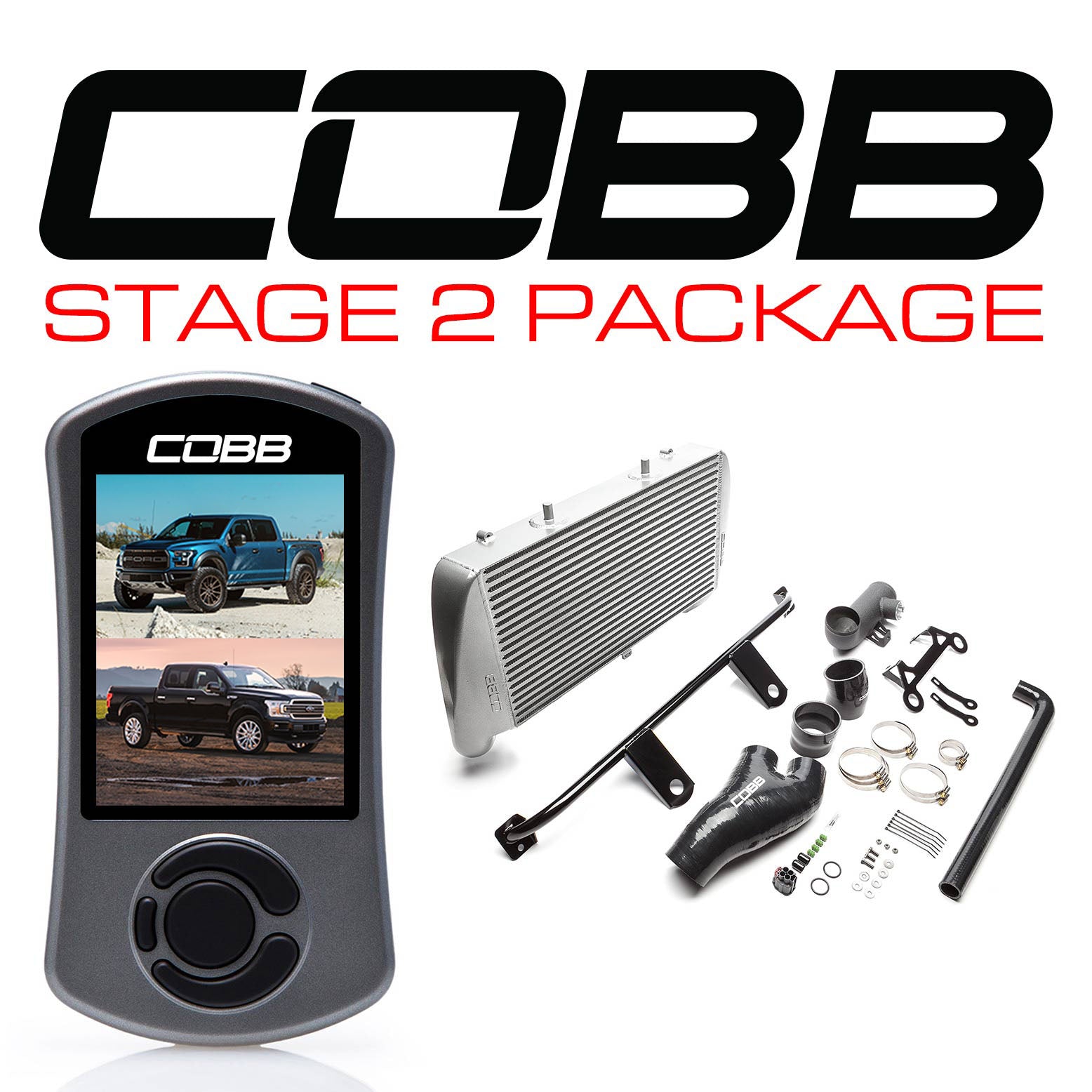 COBB FOR0050020SL-NI FORD Stage 2 Power Package Silver F-150 Ecoboost Raptor / Limited Photo-0 