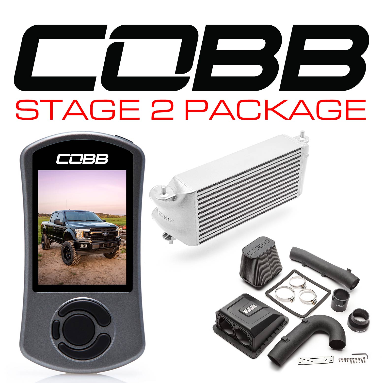 COBB FOR0070S20SL FORD Stage 2 Power Package Silver F-150 Ecoboost 3.5L 2020 Photo-0 