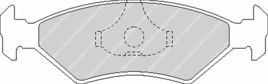 FERODO FCP206H Rear Brake Pads DS2500 for FERRARI GTS / GTB Photo-0 