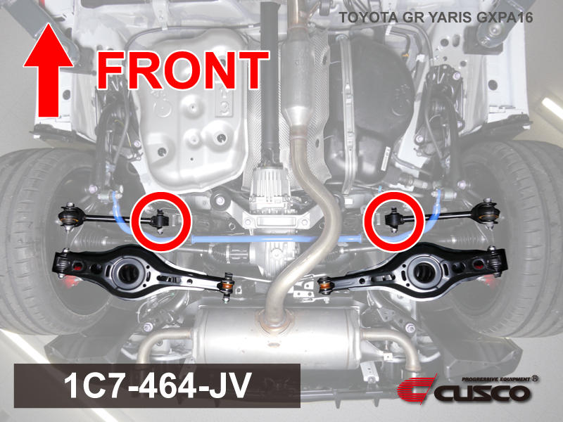 CUSCO 1C7 464 JV Rear suspension arm,front for TOYOTA GR Yaris (GXPA16) Photo-1 