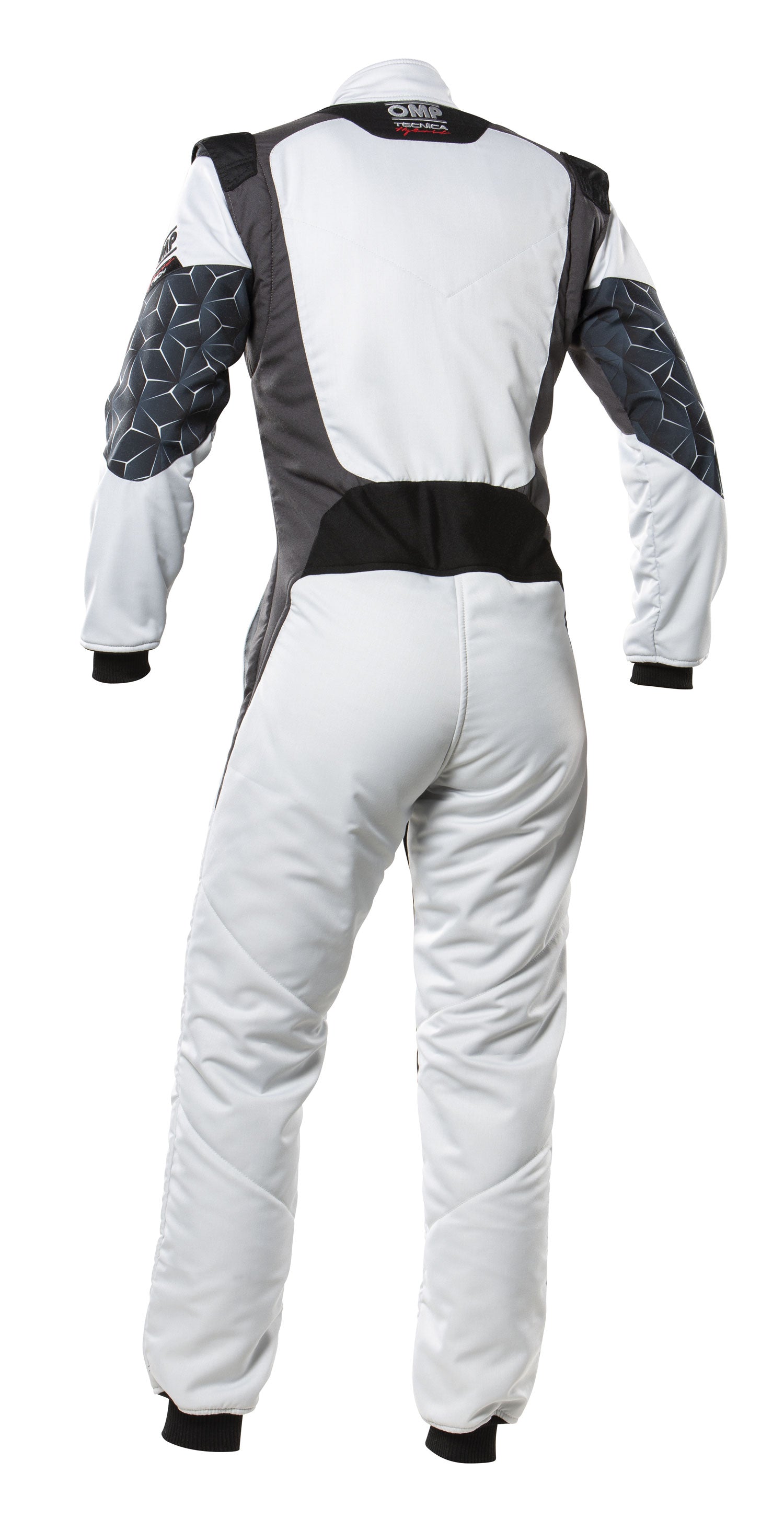 OMP IA0-1864-A01-089-64 (IA0186408964) TECNICA HYBRID Racing suit, FIA 8556-2018, silver/black, size 64 Photo-1 