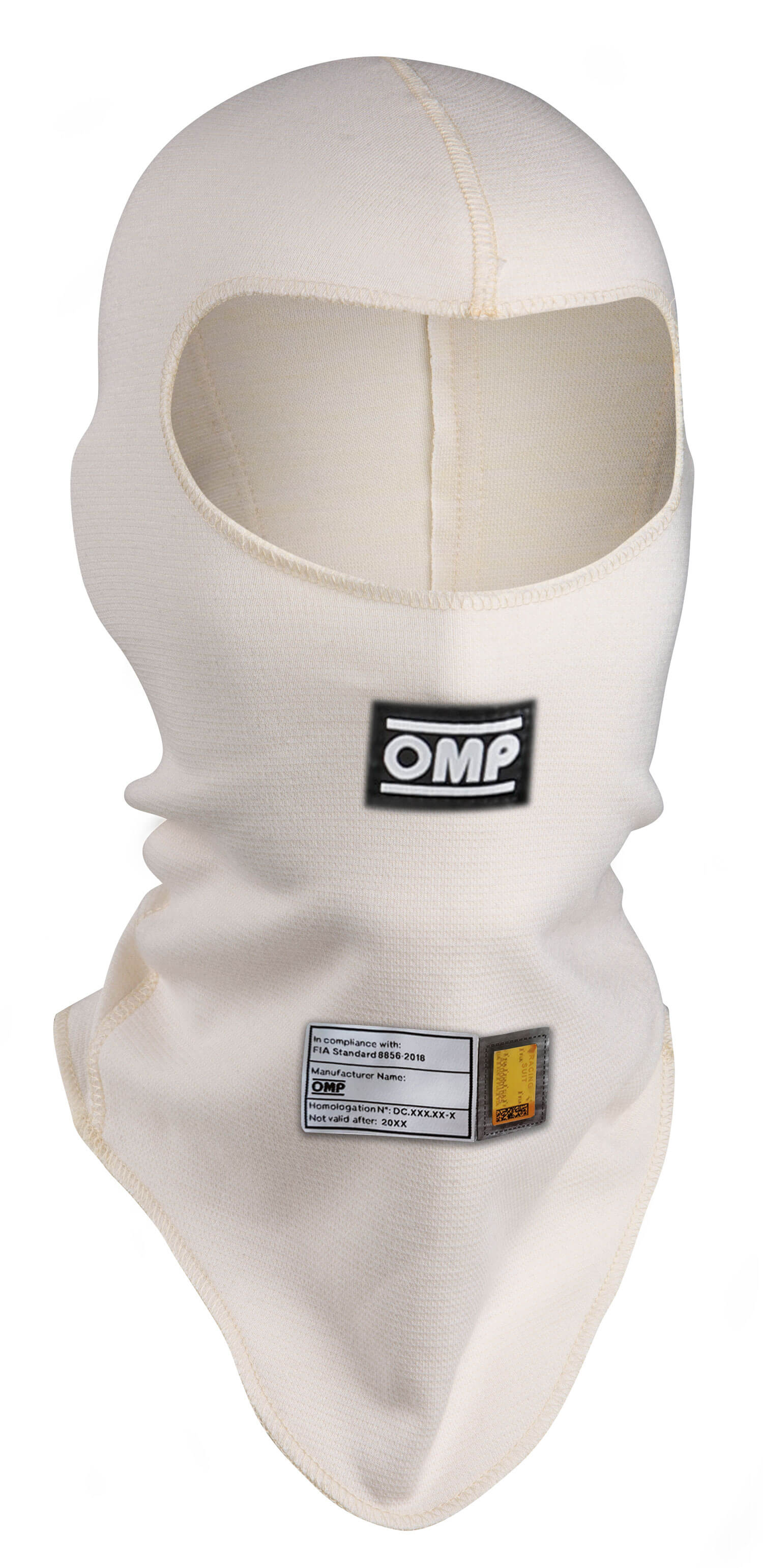 OMP IE0-0770-A01-020-M Balaclava First MY2022, FIA 8856-2018, White, Size M Photo-0 