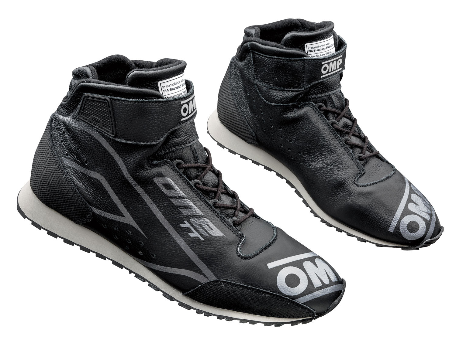 OMP IC0-0828-A01-071-41 (IC/82807141) ONE TT Racing Shoes, co-driver, FIA 8856-2018, black, size 41 Photo-0 