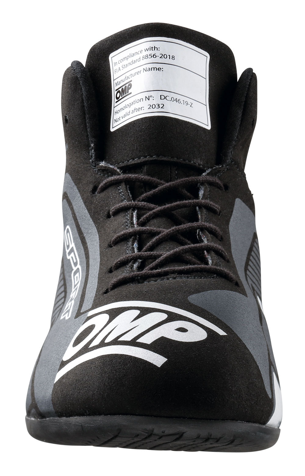 OMP IC0-0829-A01-076-45 (IC/82907645) SPORT MY2022 Racing Shoes, FIA 8856-2018, black/white, size 45 Photo-2 