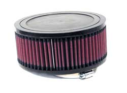 K&N RA-0980 UNIVERSAL Clamp-On Air Filter 3" FLG O/S, 7"OD, 3"H, 1/2" VENT Photo-0 