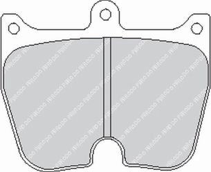 FERODO FRP3004R Brake Pads DS3000 for Caliper Alcon PNF0084X283 / Brembo 07.5868.2 / X94.44.21 Photo-0 
