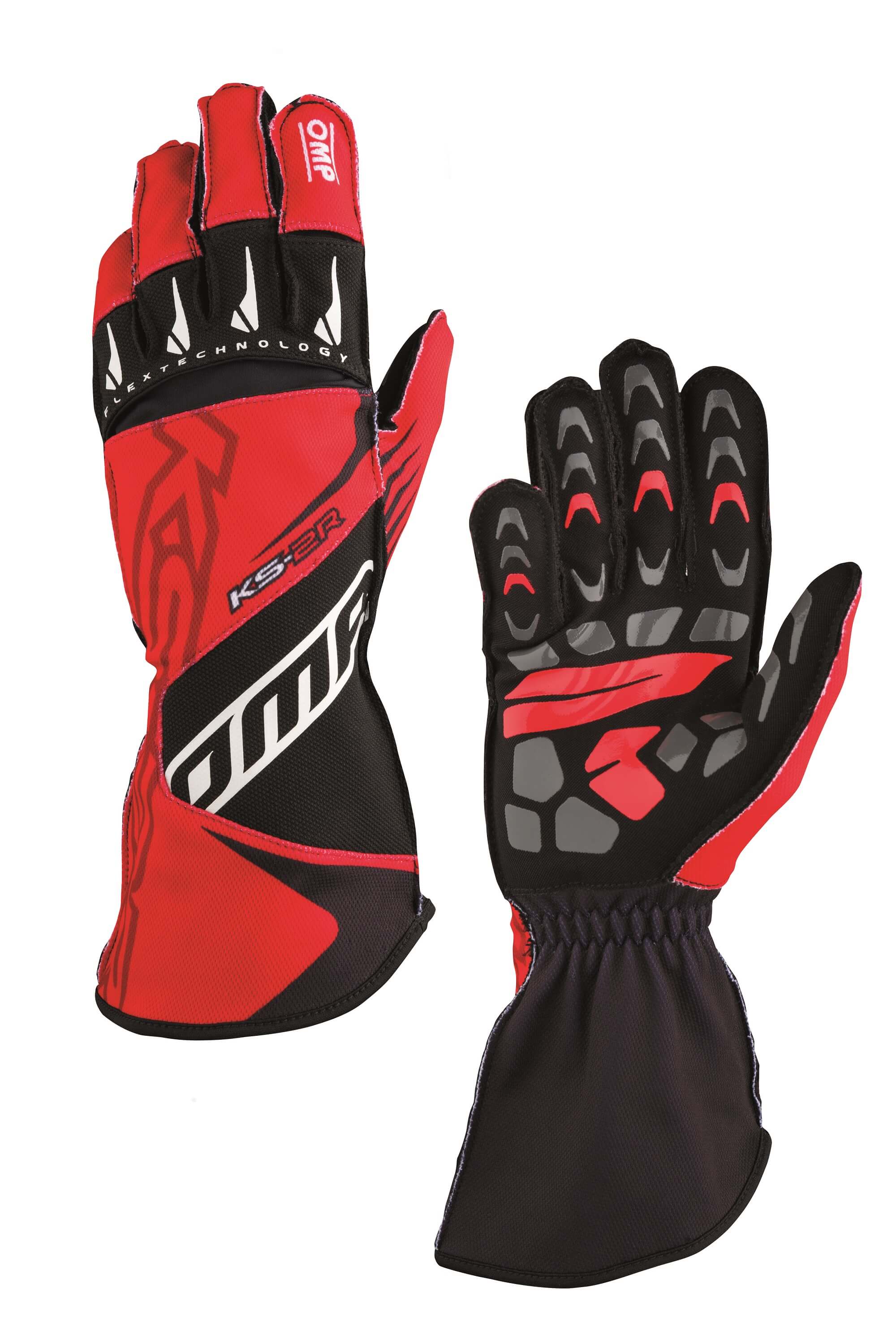 OMP KB0-2749-A01-060-004 (KK02749060004) KS-2R my2022 Karting gloves, red/black, children, size 4 Photo-0 