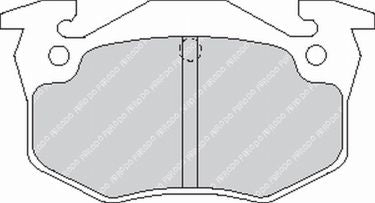 FERODO FCP558H Rear Brake Pads DS2500 for PEUGEOT 205 GTI / 306 GTI Photo-0 