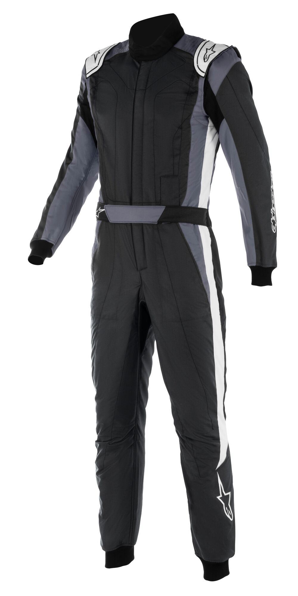 ALPINESTARS 3352022_1128_48 GP PRO COMP V2 Race suit, FIA 8856-2018, black/asphalt/white, Size 48 Photo-0 