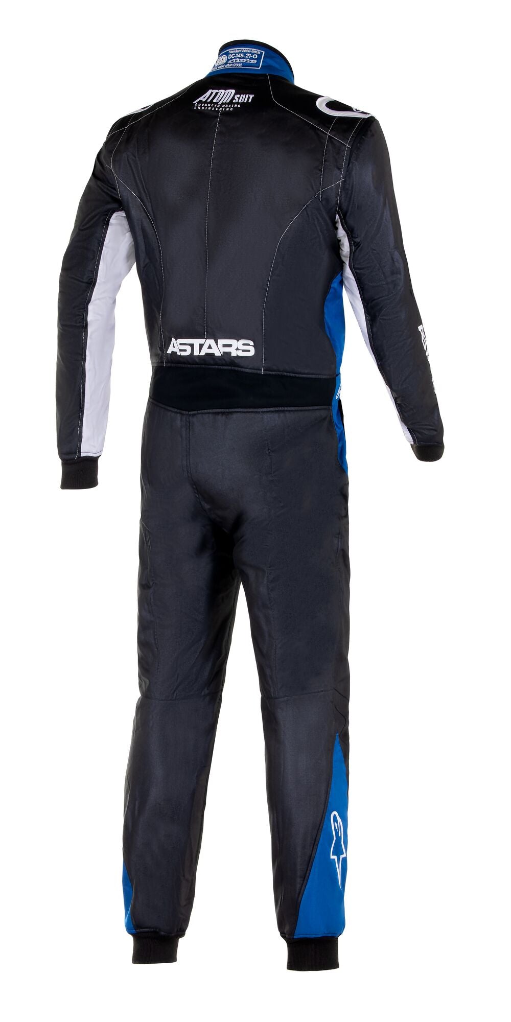 ALPINESTARS 3352523_1972_46 ATOM GRAPHIC 4 Racing suit, FIA 8856-2018, black/silver/blue, size 46 Photo-1 