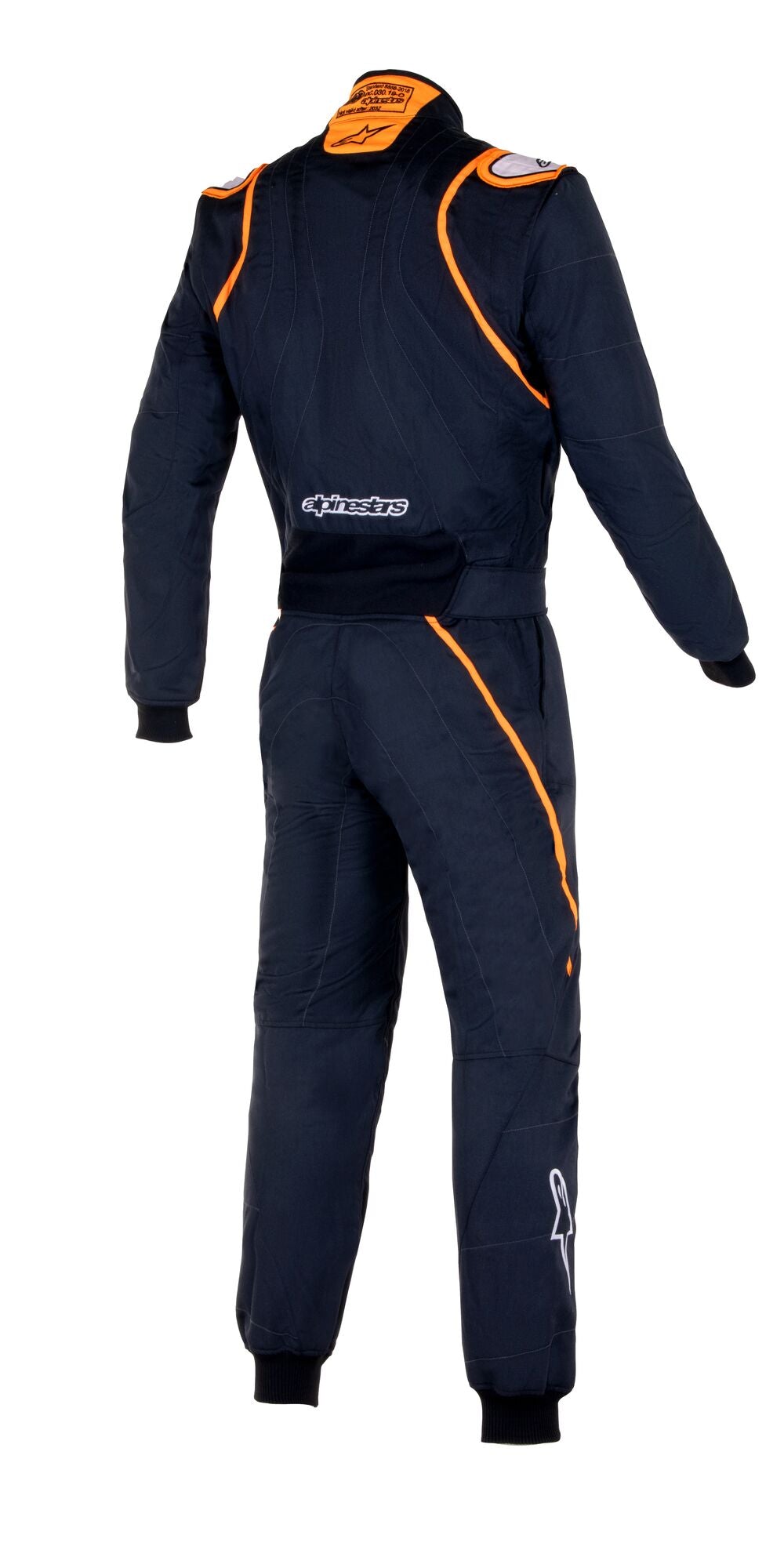 ALPINESTARS 3355020_1241_44 GP RACE v2 Racing suit, FIA 8856-2018, black/white/orange fluo, Size 44 Photo-1 