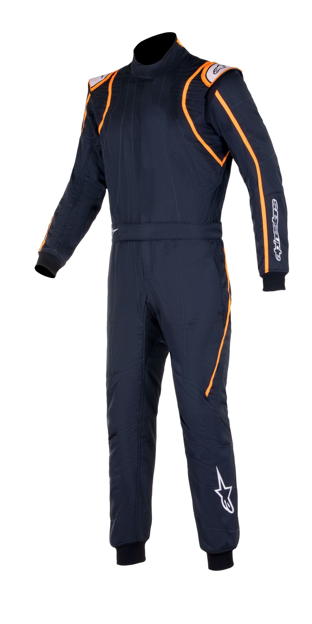 ALPINESTARS 3355020_1241_46 GP RACE v2 Racing suit, FIA 8856-2018, black/white/orange fluo, Size 46 Photo-0 