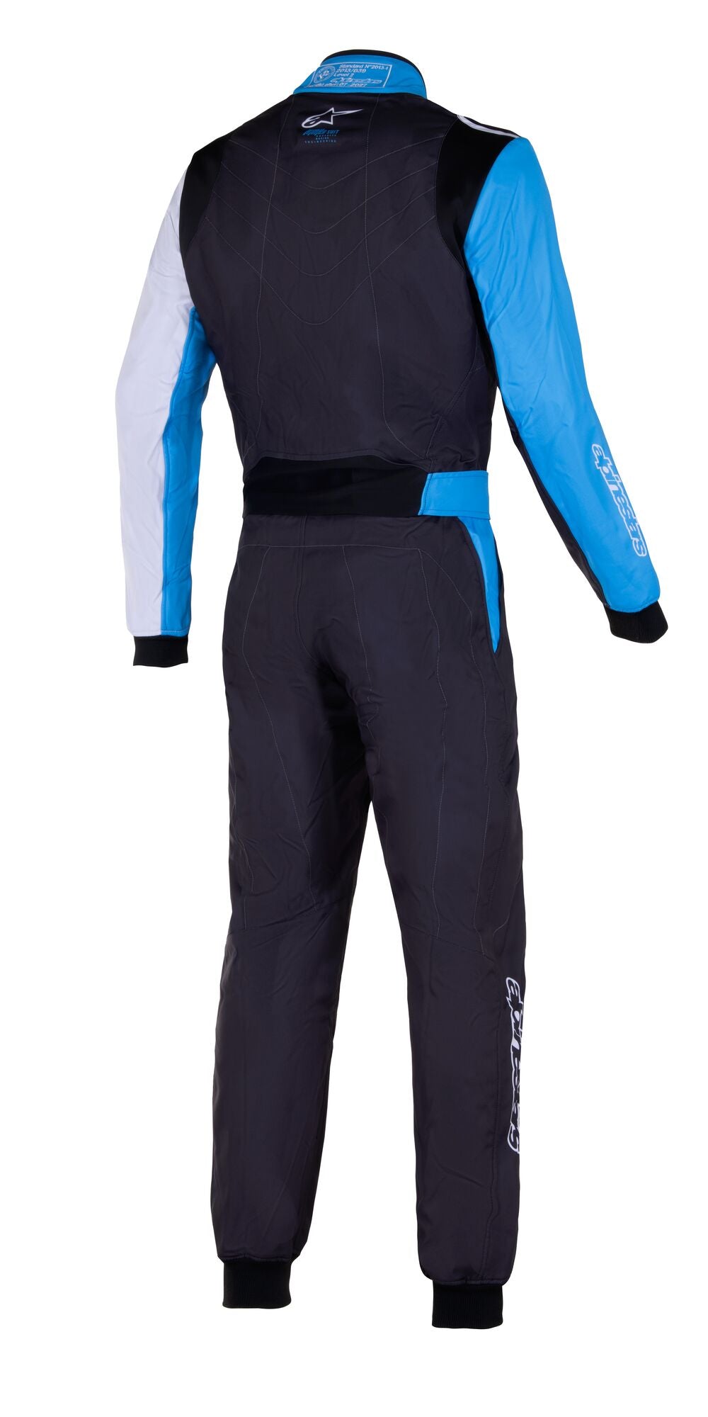 ALPINESTARS 3356321_1734_50 KMX-9 v2 GRAPH2 Karting suit, CIK, black/cyan/fuchsia, Size 52 Photo-1 