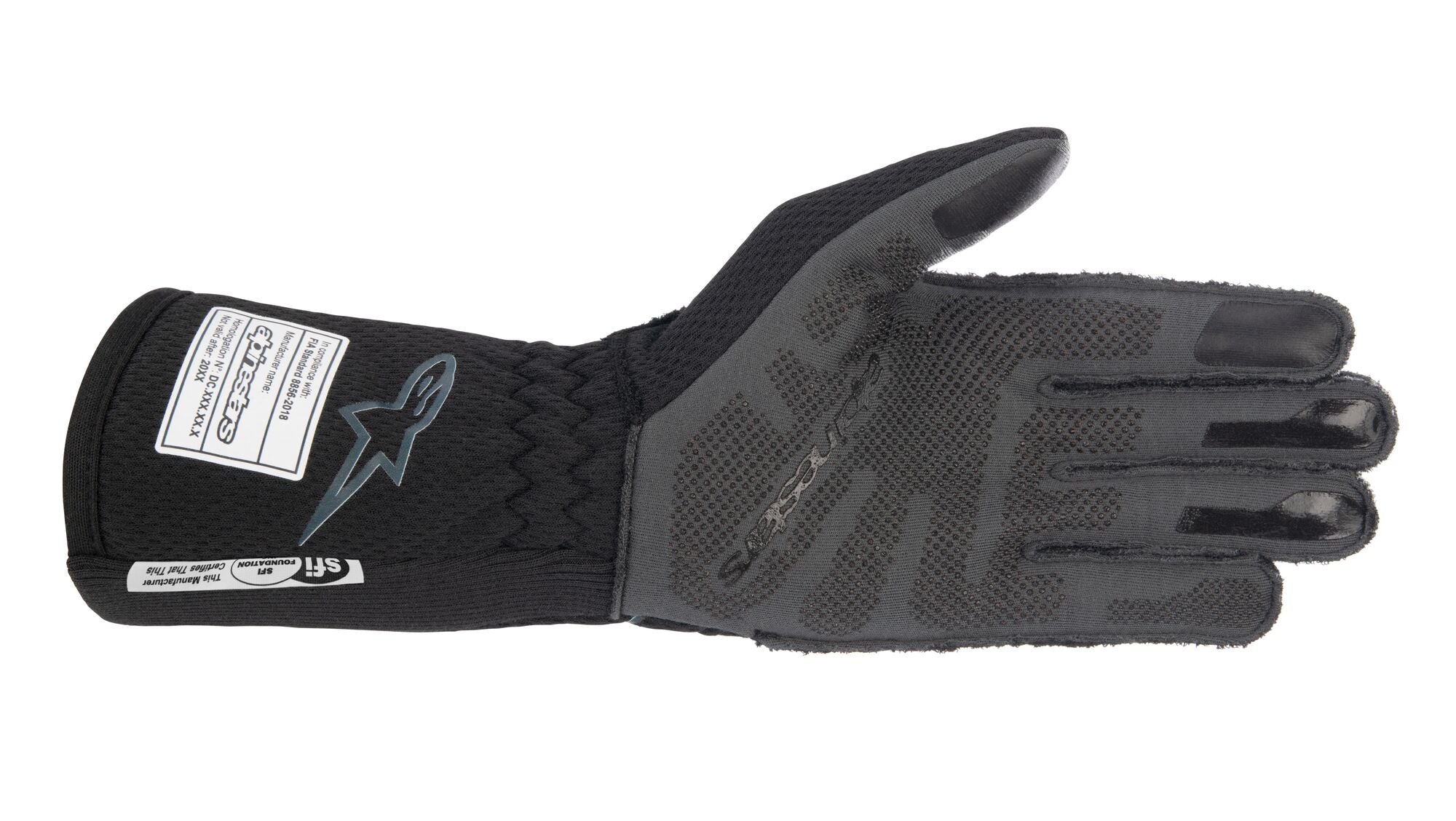 ALPINESTARS 3550123_104_M TECH 1-ZX v3 Racing gloves, FIA 8856-2018, black/antchracite, Size M Photo-1 