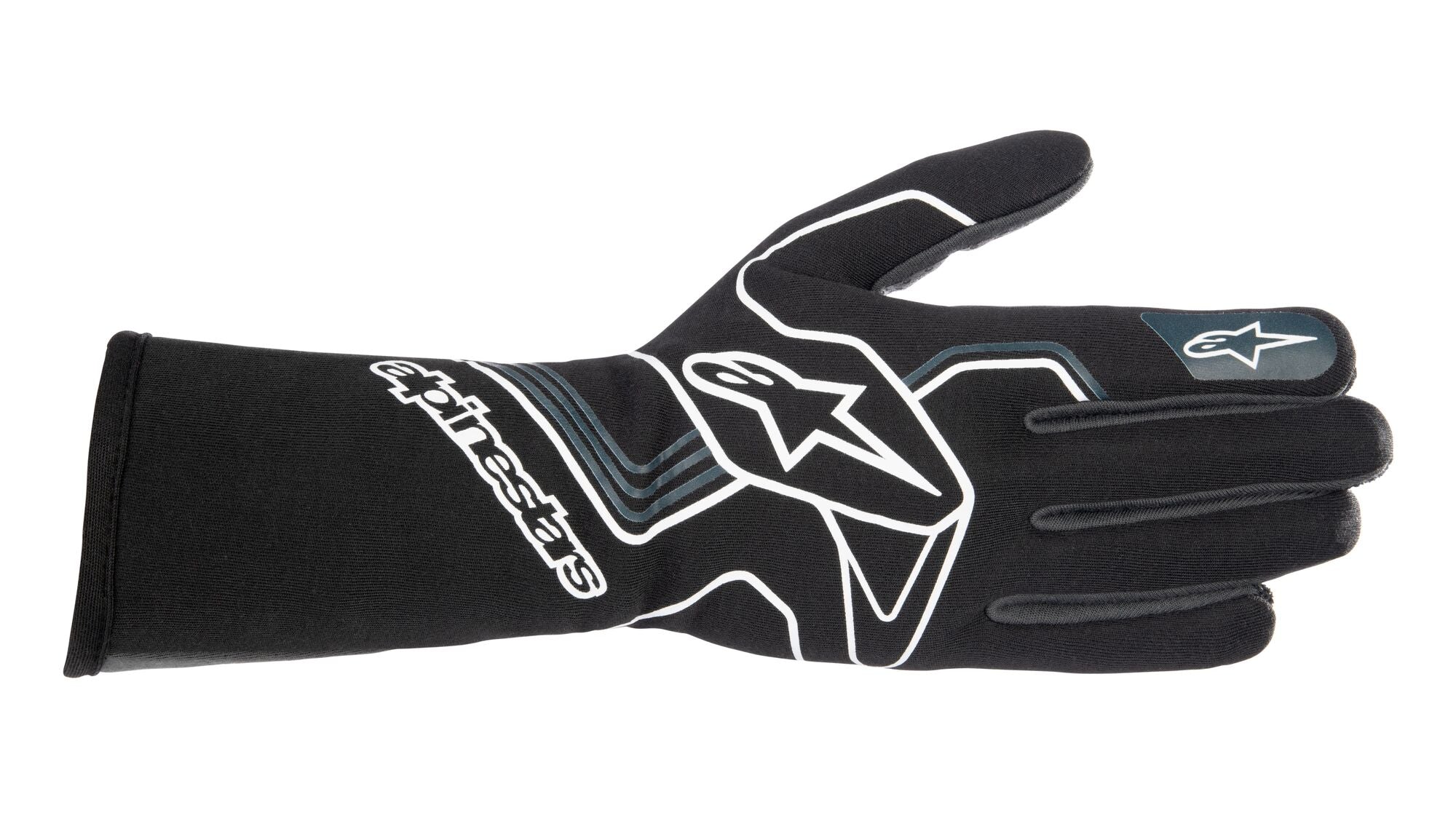 ALPINESTARS 3551023_1169_XXL TECH 1-RACE v3 Racing gloves, FIA 8856-2018, black/tar gray, Size 2XL Photo-0 