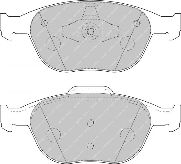 FERODO FDS1568 Front Brake Pads DS Performance for FORD Focus RS (DAW, DBW) Photo-0 