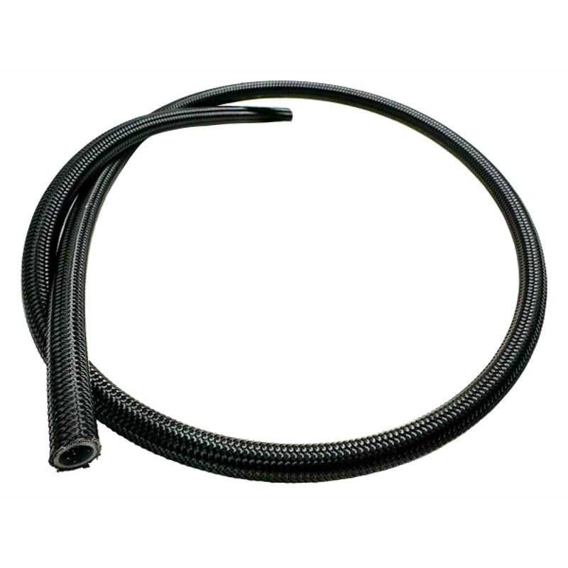 FUELAB 72700-12-10 Hose PTFE 10 ft, 12AN Black Nylon Stainless Steel Braided Photo-0 