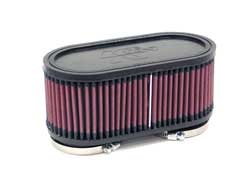 K&N RU-2970 UNIVERSAL Clamp-On Air Filter 2-3/8"DUAL FLG,107MM C-C, 3"H Photo-0 