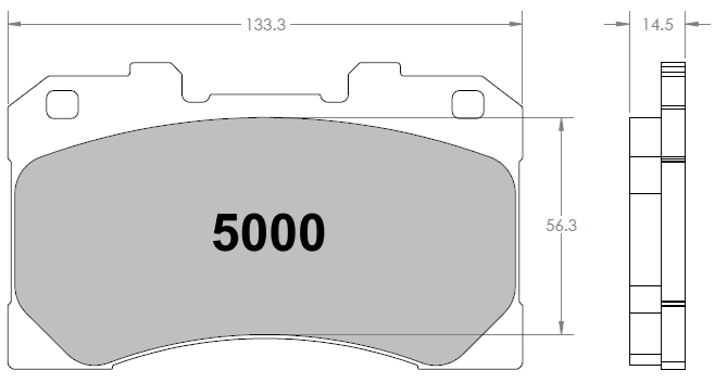 PFC 5000.01.15.44 Front brake pads RACE 01 CMPD 15mm for TOYOTA GR Yaris (GXPA16) / GR Corolla (E210) Photo-0 